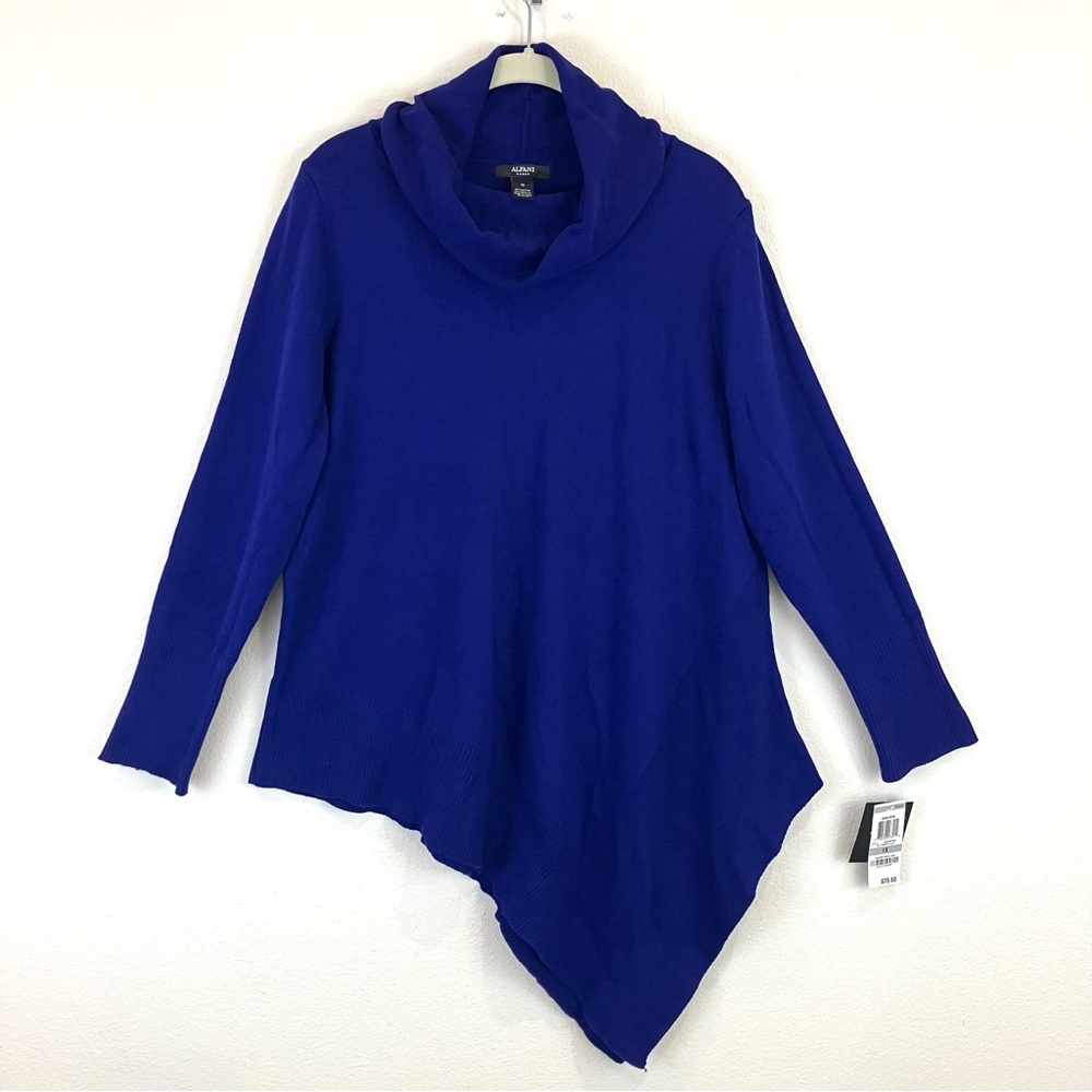 NWT Alfani Asymmetrical Hem Tunic Sweater - Picture 2 of 4